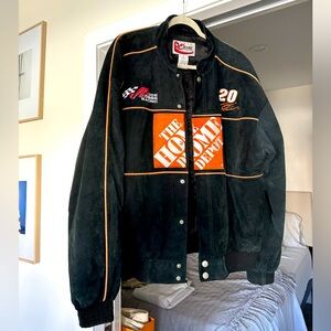 Chase Authentics 100% leather suede racing jacking, vintage